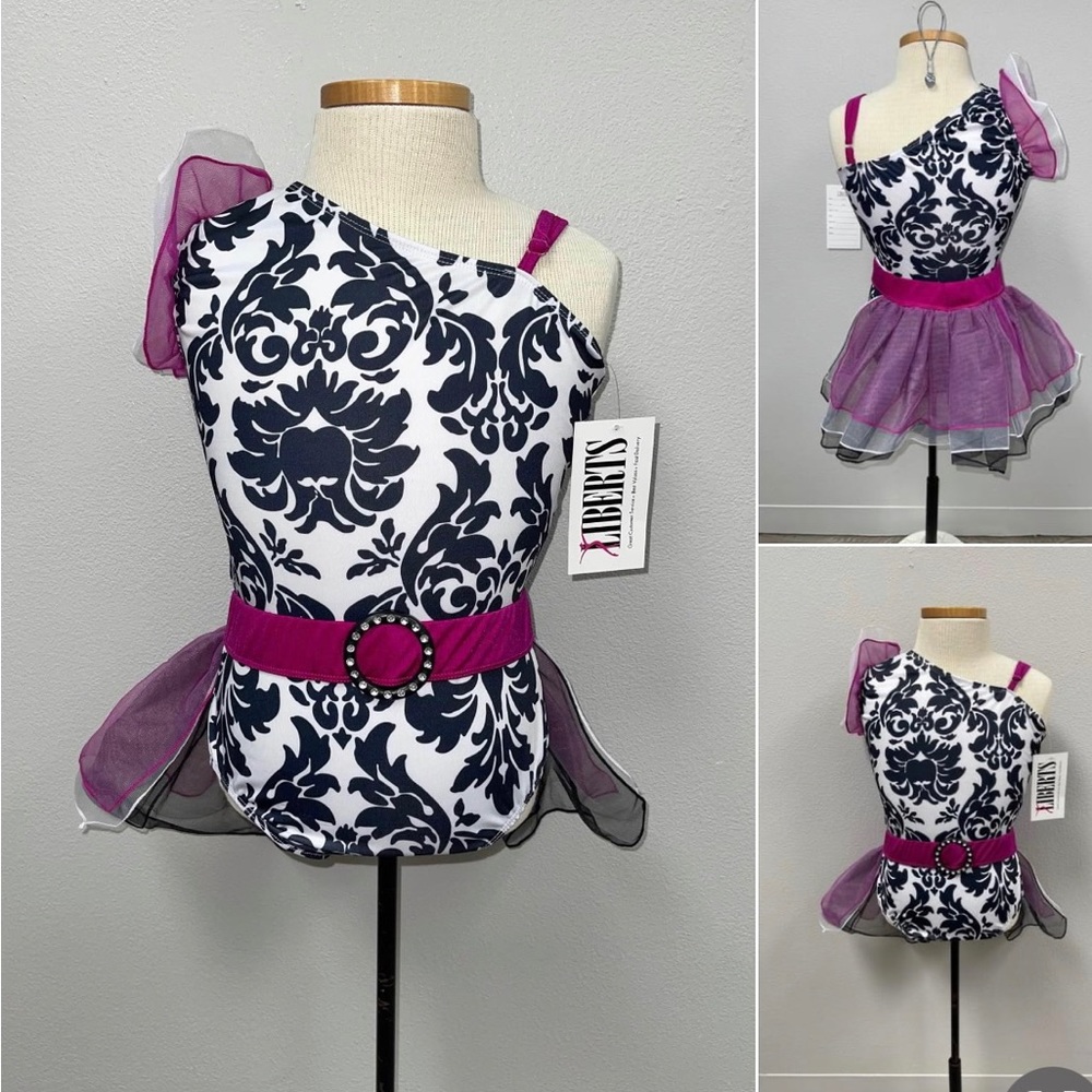 Purple Black leotard costume - never worn